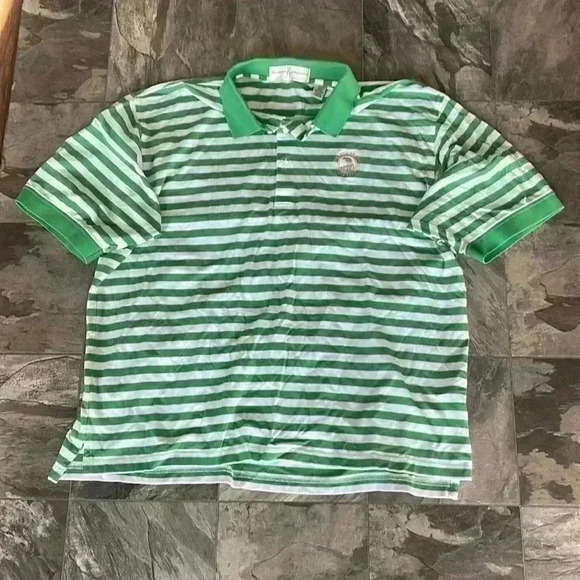 Fairway & Greene Green Stripe Polo SZ XL - Picture 2 of 4